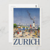 チューリッヒ港（スイス） ポストカード (正面/裏面)