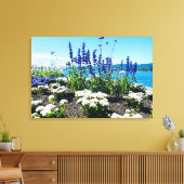 チューリッヒ湖の花 キャンバスプリント (インサイチュ (リビング))