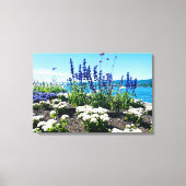 チューリッヒ湖の花 キャンバスプリント (正面)