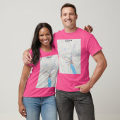 チューリッヒ通過地図 Tシャツ (ユニセックス)