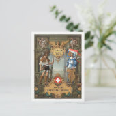 チューリッヒ1883年博覧会スイスヴィンテージポー ポストカード (スタンド正面)