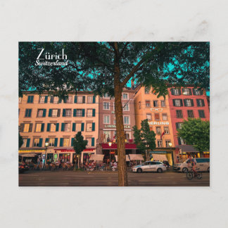 チューリッヒ，スイスのはがき ポストカード
