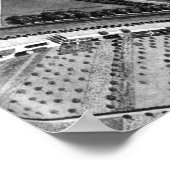 チューリッヒ・スイスのヴィンテージの地図（1850年） ポスター (角)