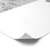 チューリッヒ – スイスペンシルシティマップ ポスター (角)