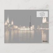 チューリッヒ・スイス・ナイトライト・ポストカード ポストカード (裏面)