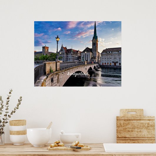 チューリッヒ（スイス） ポスター (キッチン)