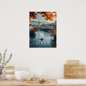 チューリッヒ、スイス：ヴィンテージ旅行 ポスター (キッチン)