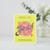 チューリッヒ・チューリッヒ・スイス・ネオン・ディスコ・ポストカード ポストカード (スタンド正面)