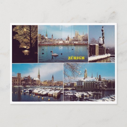 チューリッヒ-郵便はがき ポストカード (正面)