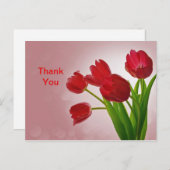 チューリップありがとうはがき ポストカード (正面/裏面)