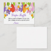 チューリップおむつラッフルチケット プレイスカード (正面/裏面)