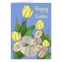 チューリップおよびイースターエッグ