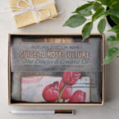 チューリップおよびバラカタログ10" X 15"ティッシュペーパー 薄葉紙 (ギフト)