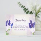 チューリップおよびラベンダーのサンキューカード サンキューカード (スタンド正面)