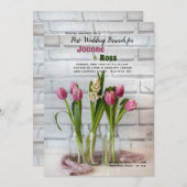 チューリップおよびHyacinthの招待状 招待状 (正面/裏面)