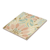 チューリップかわいらしアールヌーボー花柄 タイル (側面)