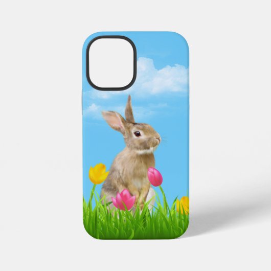 チューリップとうさぎ iPhoneケース (裏面)