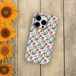 チューリップとひまわりとシロフクロウ Case-Mate iPhone 14 PROケース