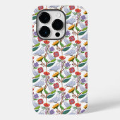 チューリップとひまわりとシロフクロウ Case-Mate iPhoneケース (裏面)