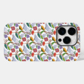 チューリップとひまわりとシロフクロウ Case-Mate iPhoneケース (裏面 (横))
