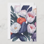 チューリップとウォーター・ユリ お楽しみに ご招待 招待状 (裏面)