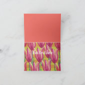 チューリップとストライプサンキューカード サンキューカード (内部)