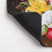 チューリップとスミレのバラの静かな生き方 マウスパッド (コーナー)