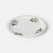 チューリップとダッフォジルスフラワーズデザイン1 ペーパープレート (アングル)