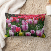 チューリップとダフォジル ランバークッション (ブランケット)