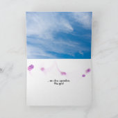 チューリップとデイジー恋しく思ユー カード (内部)