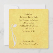 チューリップとデイジー 招待状 (裏面)