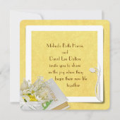 チューリップとデイジー 招待状 (正面)