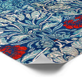 チューリップとバラ（1890年）ウィリアム・モリス ポスター (角)