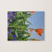 チューリップとパンジー ジグソーパズル (横)