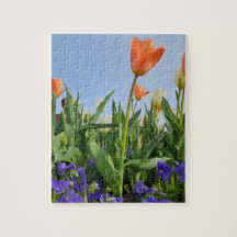 チューリップとパンジー