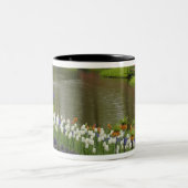 チューリップとヒアシンスの庭，ケウケンホフ公園， 2 ツートーンマグカップ (中央)