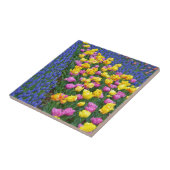チューリップとブルーベルの花園 タイル (側面)