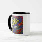 チューリップとムスカリの花の模様 2 マグカップ (正面左)