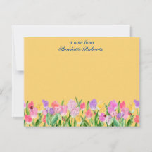 チューリップとラディバグのノートカード