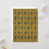 チューリップとリリー模様（William Morris著） カード (正面/裏面インサイチュ)