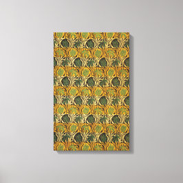 チューリップとリリー模様（William Morris著） キャンバスプリント