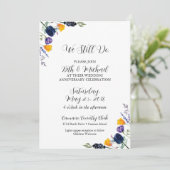 チューリップとワイルドフラワー 私たちはまだ愛を誓う記念日 招待状 (スタンド正面)