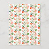 チューリップと水仙の春の結婚式 エンクロージャーカード (裏面)