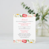 チューリップと水仙の春の結婚式 エンクロージャーカード (スタンド正面)