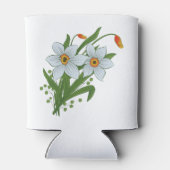 チューリップと水仙の花で涼しく 缶クーラー (裏面)