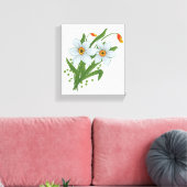 チューリップと水仙の花 キャンバスプリント (インサイチュ (リビング))