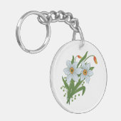 チューリップと水仙の花 キーホルダー (正面左)