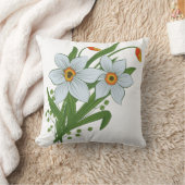 チューリップと水仙の花 クッション (ブランケット)