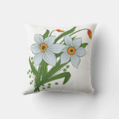 チューリップと水仙の花 クッション (裏面)