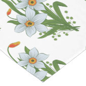 チューリップと水仙の花 ショートテーブルランナー (コーナー)